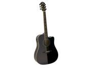 Hohner Guitars A by Hohner AS355CE BK Acoustic Electric Guitar