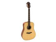 Hohner AS355 NS A by Hohner Dreadnought Solid Top Natural Satin