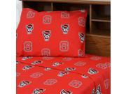 North Carolina State Wolfpack Collegiate Red Twin XL Sheets