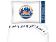 MLB New York Mets Baseball Twin Bed Sheet Set