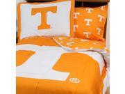 NCAA Tennessee Volunteers King Bed Set Orange Cotton Bedding