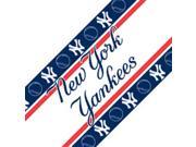 MLB New York Yankees Self Stick Wall Border Accent Roll