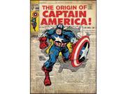 Captain America Comic Book Cover Wall Accent Sticker