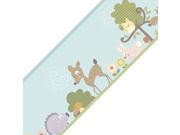 Woodland Animals Deer Bunny Set of 4 Self Stick Wall Borders