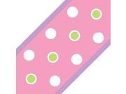 Pink Polka Dots Circles Set of 4 Self Stick Wall Borders