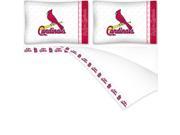 MLB St. Louis Cardinals Baseball Queen Bed Sheet Set
