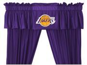 NBA Los Angeles Lakers 5pc Long Curtain Drapes Valance Set