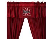 NCAA Nebraska Huskers 5pc Long Curtain Drapes Valance Set