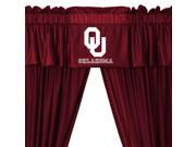 NCAA Oklahoma Sooners College 5pc Valance Curtains Set