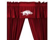 NCAA Arkansas Razorbacks 5pc Long Curtain Drapes Valance Set