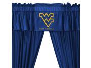 West Virginia Mountaineers College 5pc Valance Curtains Set