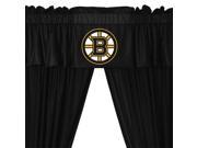 NHL Boston Bruins 5pc Long Curtain Drapes Valance Set