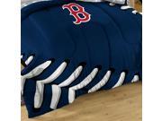 3pc MLB Boston Red Sox Baseball Twin Full Bed Comforter Set