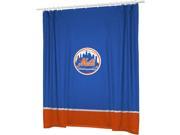 MLB New York Mets Baseball Bathroom Accent Shower Curtain