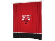 NBA Chicago Bulls Basketball Bathroom Accent Shower Curtain