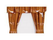 NCAA Texas Longhorns Orange Collegiate Window Curtains
