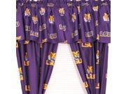 NCAA Louisiana State Tigers Collegiate Long Window Drapes