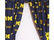 NCAA Michigan Wolverines Collegiate Long Window Drapes