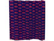 Ole Miss Printed Shower Curtain Cover 70 X 72 by College Covers