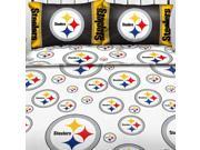 NFL Pittsburgh Steelers Logo Football Twin Bed Sheet Set