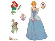 Disney Princess Accent Sticker Royal Portrait Wall Decal Set