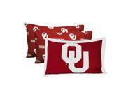 NCAA Oklahoma Sooners Pillowcase Set 3pc Red Bedding