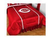 MLB Cincinnati Reds King Comforter Sidelines Baseball Bed
