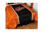 MLB Baltimore Orioles King Comforter Sidelines Baseball Bed
