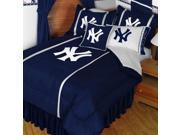 MLB New York Yankees King Comforter Set Baseball NY Logo Bed