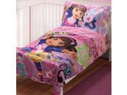 Dora Explorer Toddler Bedding Set 4pc Rock Music Satin Bed