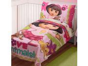 Dora Explorer Toddler Bedding Set Love Animals Bed