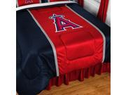 MLB Los Angeles Angels Twin Comforter Baseball Logo Bedding