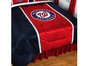 MLB Washington Nationals Queen Comforter Baseball Logo Bed