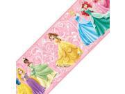 Disney Princesses Prepasted Wall Border Pink True Princess