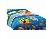Spongebob Squarepants Twin Comforter Sea Adventure Bedding