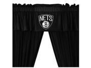 NBA Brooklyn Nets Drape Valance Set Basketball Window