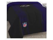 NFL Ravens Full Comforter Set Football Silhouette Bedding