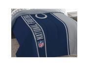 NFL Colts Full Comforter Set Football Silhouette Bedding