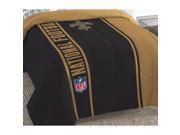NFL Saints Full Comforter Set Football Silhouette Bedding