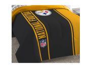 NFL Steelers Twin Comforter Set Football Silhouette Bedding