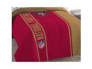 NFL 49ers Full Comforter Set Football Silhouette Bedding