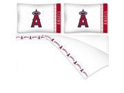 MLB Los Angeles Angels Queen Sheet Set Baseball Bedding