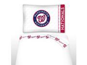 MLB Washington Nationals Twin Sheet Set Baseball Bedding