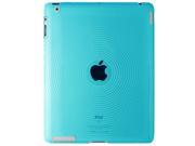 AMZER CIRCLE TPU SKIN FIT CASE COVER FOR APPLE ipad 2 BLUE