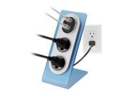 Sharper Image Visual Charge Dual USB Charger Power Outlet Pack of 2