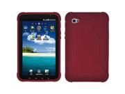 Amzer Silicone Skin Jelly Case for Samsung GALAXY Tab P1000 Maroon Red