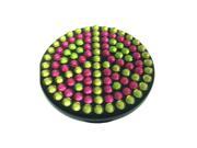 Luxury Rhinestone Travel Compact Cosmetic Bling Makeup Purse Round Mirror Pink Green