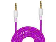 3.5mm 3ft Nylon Car Aux Auxiliary Cord Stereo Audio Cable for Phone iPod PC MP3