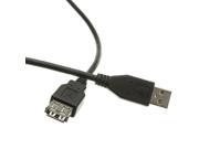 Amzer USB 2.0 Type A Male to Type A Female Extension 10ft Charging Data Sync Transfer Cable Cord Black