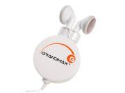 Grandmax Retractable Stereo Earphones White